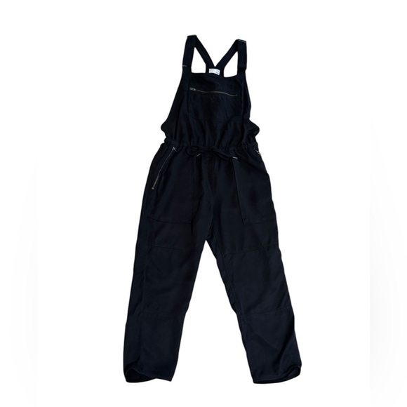 ARITZIA Wilfred‎ Free Valletta Overalls Black Size S Cropped Romper Casual Boho - Picture 8 of 13